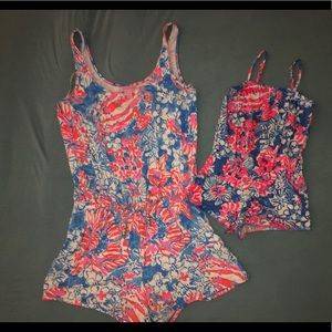 Mommy and me Rompers Pop Pop